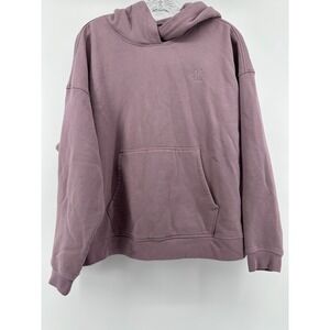 Calvin Klein Performance Womens Medium Hoodie Mauve Purple Fleece Sweatshirt CK